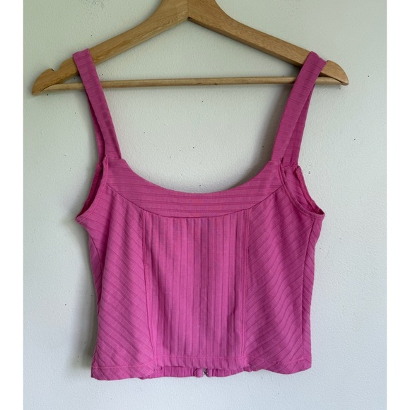 Free People • Serenity Corset Cami in Pitaya Pink - Picture 7 of 9